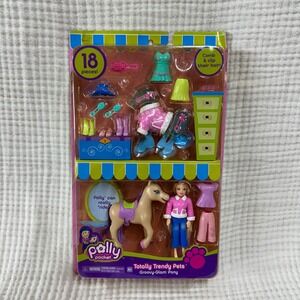 Polly Pocket 2006 Totally Trendy Pets Groovy-Glam Pony Polly New/Sealed